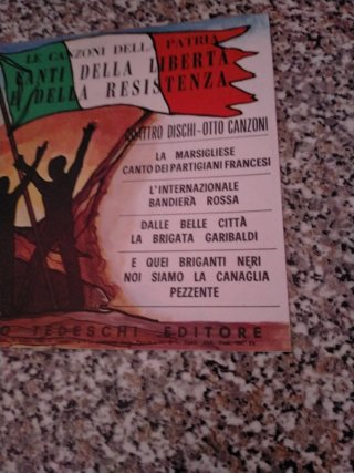 Set 4 dischi Le Canzoni della Patria