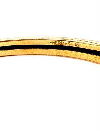 Pulsera Hermes Paris Dorada y Azul