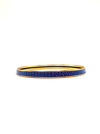 Pulsera Hermes Paris Dorada y Azul