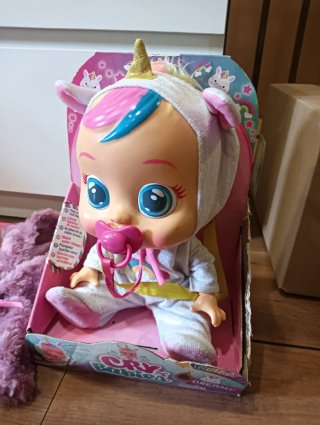 Bebe Llorón Unicornio con traje búho