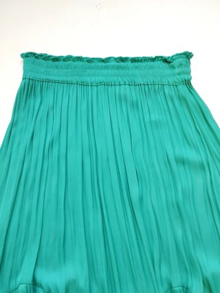 Falda Larga Plisada Zara Talla Única