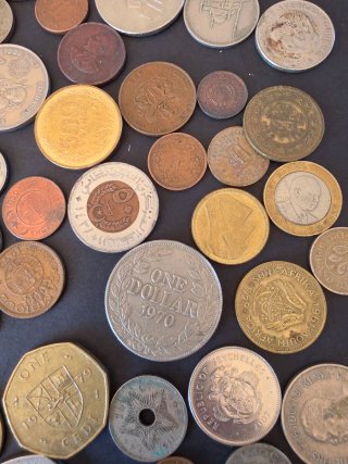 Colección  monedas africanas con plata
