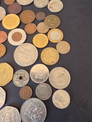 Colección  monedas africanas con plata