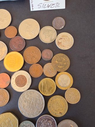 Colección  monedas africanas con plata