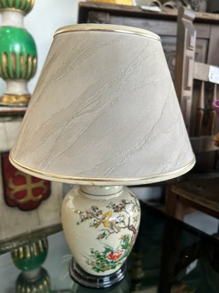 Coppia di lampade vintage in ceramica Stile Orientale