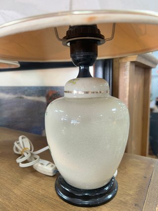 Coppia di lampade vintage in ceramica Stile Orientale