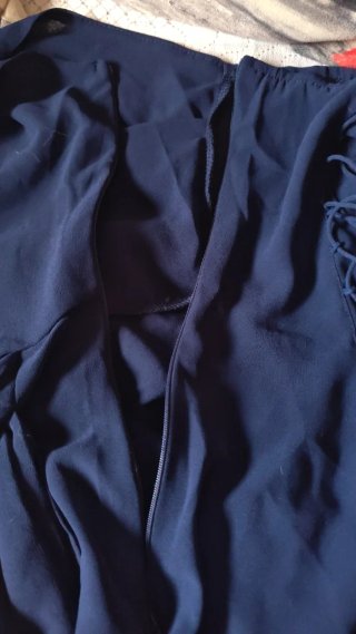 Vestido maxi Cyra azul oscuro talla única