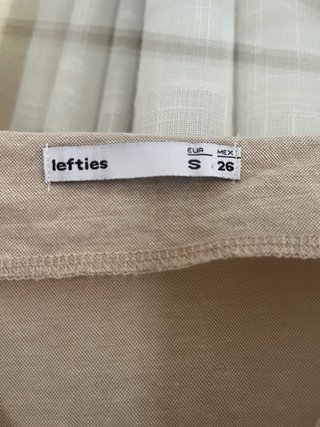 Vestido beige arena estilo lino | Ajustable | S