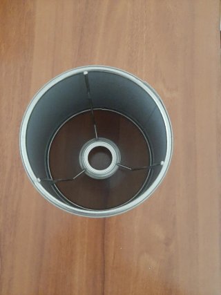 Pantalla de lámpara metálica plateada