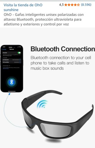 Gafas de Sol OhO Bluetooth Polarizadas Unisex