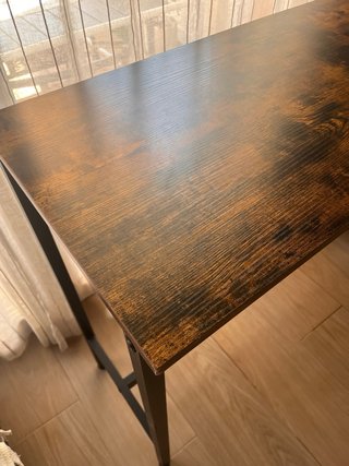 Mesa Barra Cocina Industrial madera y metal