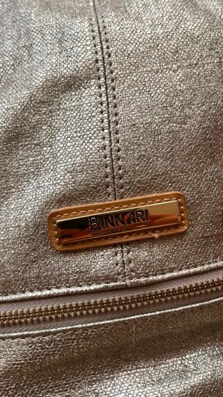Mochila Binnari Dorada y Marrón