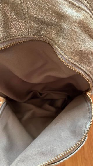 Mochila Binnari Dorada y Marrón