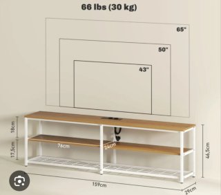 Mueble de salón madera y metal