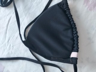 Top Bikini Cortina Negro
