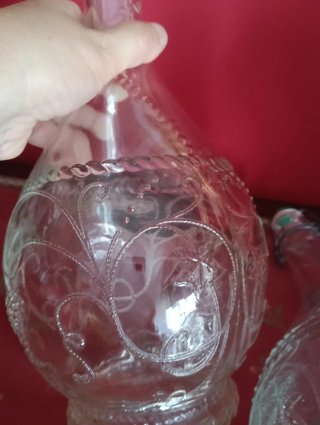 2 set di due Bottiglie Vintage in Vetro