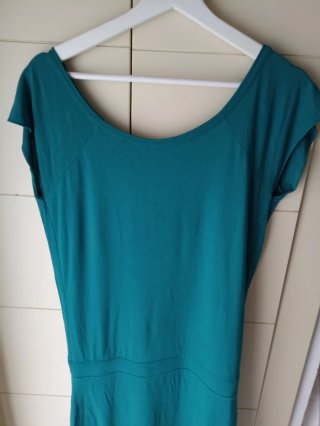 Vestido Benetton Talla M Color Verde Azulado