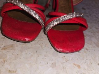 Tacones Brangis Class Rojos Plataforma