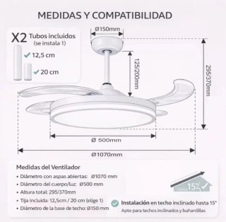 Instalación+ventilador techo Luz