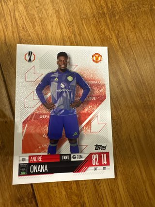 Carta de fútbol Topps André Onana
