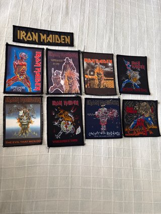 Lote de 9 patches Iron Maiden 20€ cada