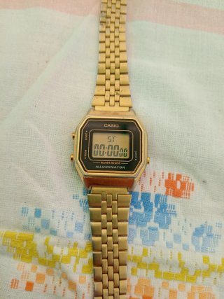 Orologio Casio Vintage Oro Nero
