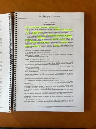 Conjunto de leyes 1° Derecho
