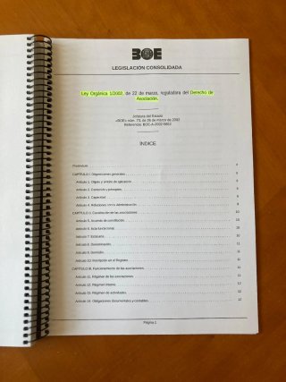Conjunto de leyes 1° Derecho