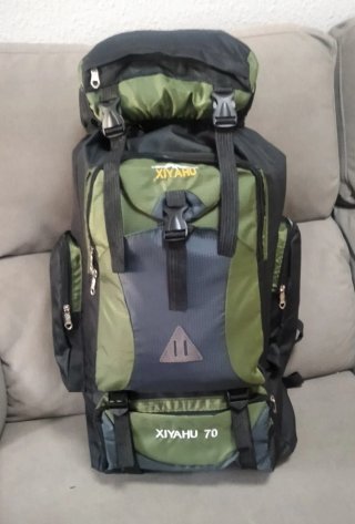 2 Zaini 90L Nero e 70L Verde