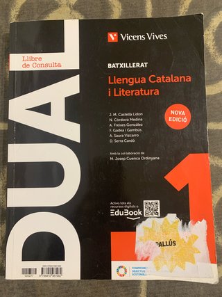 Dual 1. Llengua Catalana i Literatura. Llibre c...