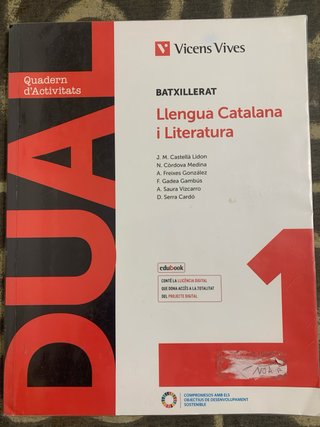 Dual 1. Llengua Catalana i Literatura. Llibre c...