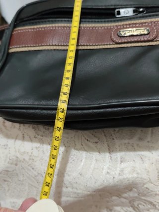 Bandolera VULISU Hombre Piel Negra y Marrón