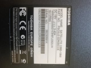 Portatile Toshiba Satellite per parti