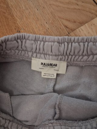 Pantalón Chándal Gris Pull and Bear