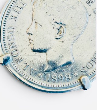 Moneda 5 Pesetas 1898 Alfonso XIII Plata