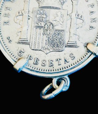 Moneda 5 Pesetas 1898 Alfonso XIII Plata