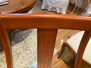 Juego de 6 sillas de comedor de madera