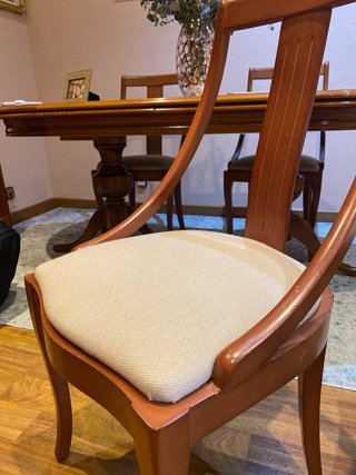 Juego de 6 sillas de comedor de madera