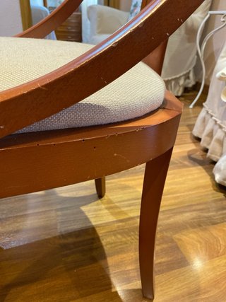 Juego de 6 sillas de comedor de madera