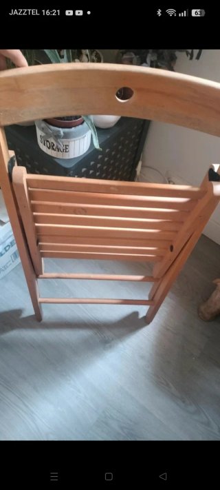 2 Sedie Pieghevoli in Legno Ikea