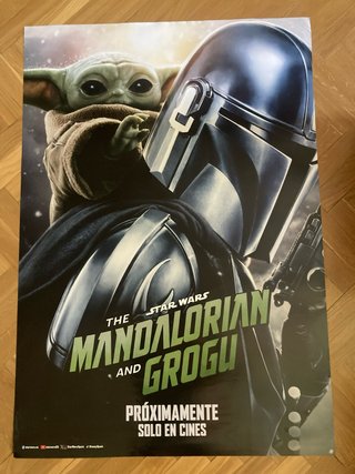 Póster Star Wars The Mandalorian y Grogu. 98x68