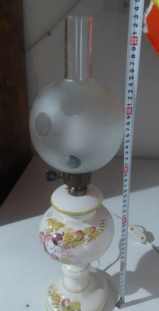 Lampada in ceramica e vetro