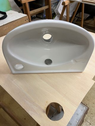Lavabo pequeño porcelana para campers