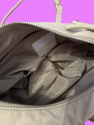 Bolso Desigual beige de hombro