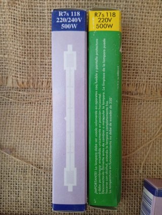 Lámparas Halógenas R7s 500W (Pack)