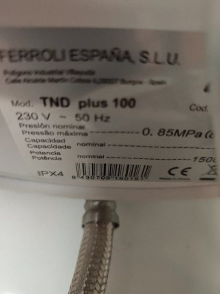 Termo eléctrico COINTRA 100L