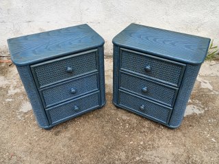 Cómoda, Mesitas y Cabecero Azul