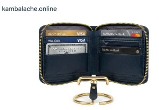 Cartera Billetera Hombre Monedas Tarjetas negra