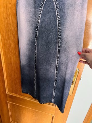 Vestido Lycra Tipo Tejano Talla Única