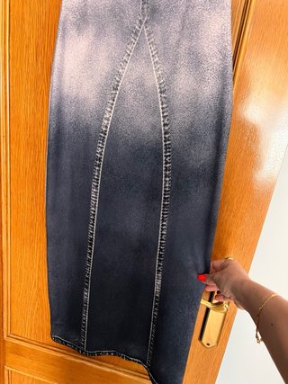 Vestido Lycra Tipo Tejano Talla Única